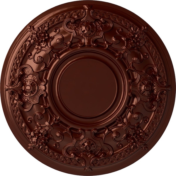Ekena Millwork Jackson Ceiling Medallion (Fits Canopies up to 13 1/2"), 32 3/4"OD x 2 1/2"P, Antique Copper CM32JAACS - main